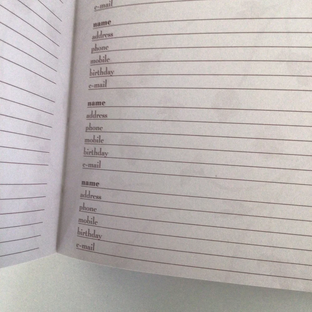 ADDRESS BOOK NWOT